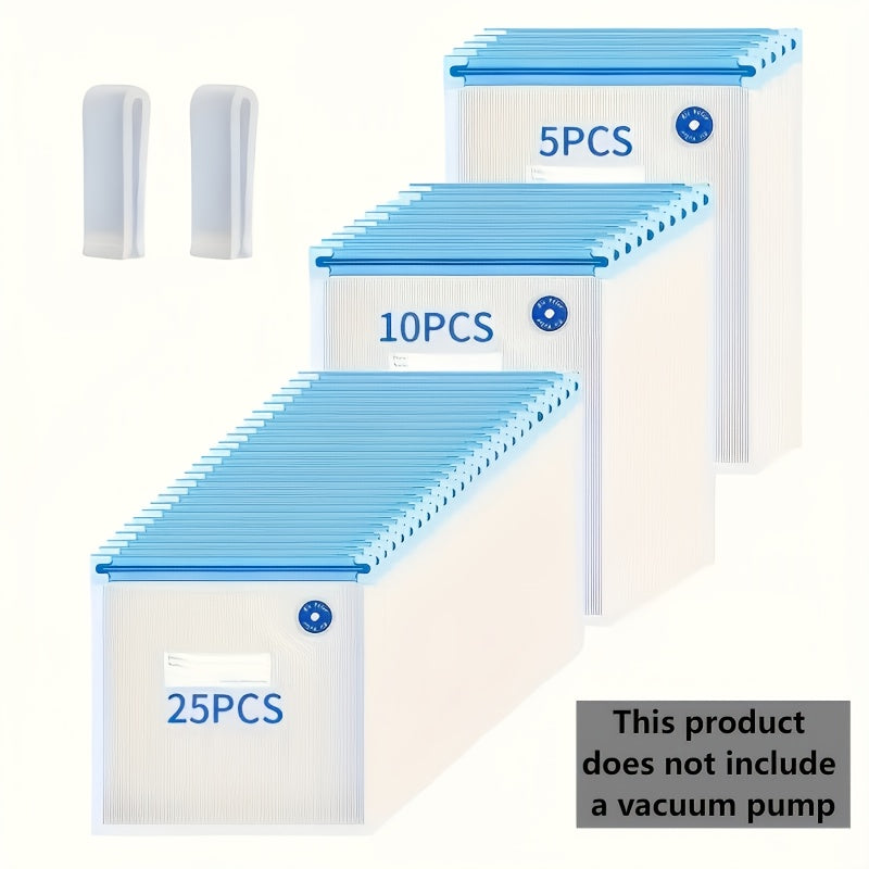 40pcs Vacuum Sealed Pockets, Reusable BPA Free Food Bags, Transparent Food Grade Storage Bags, 3 Sizes, Used for Meat, Fruits, Grains, And Vegetables, Kitchen Storage Boxes And Storage, Household Kitchen Storage Items