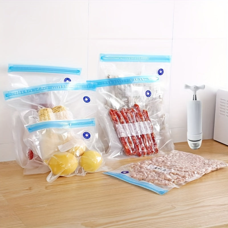 40pcs Vacuum Sealed Pockets, Reusable BPA Free Food Bags, Transparent Food Grade Storage Bags, 3 Sizes, Used for Meat, Fruits, Grains, And Vegetables, Kitchen Storage Boxes And Storage, Household Kitchen Storage Items