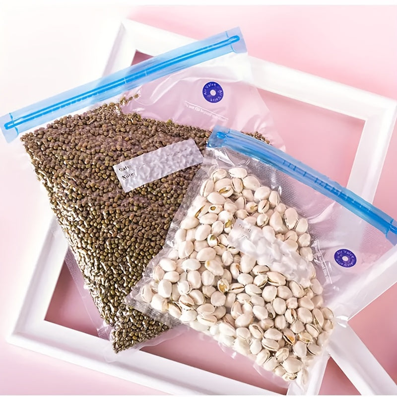 40pcs Vacuum Sealed Pockets, Reusable BPA Free Food Bags, Transparent Food Grade Storage Bags, 3 Sizes, Used for Meat, Fruits, Grains, And Vegetables, Kitchen Storage Boxes And Storage, Household Kitchen Storage Items