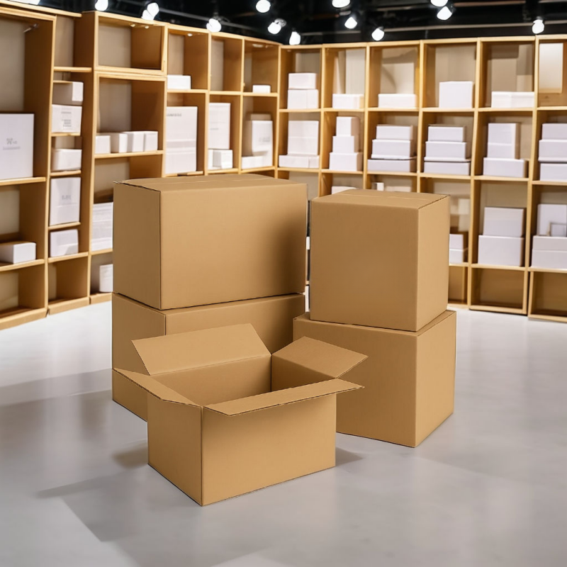 Corrugated Cardboard Shipping Boxes Durable Mailing Business Packaging Shipping Kraft Mailer Package Strong Corrugated Box