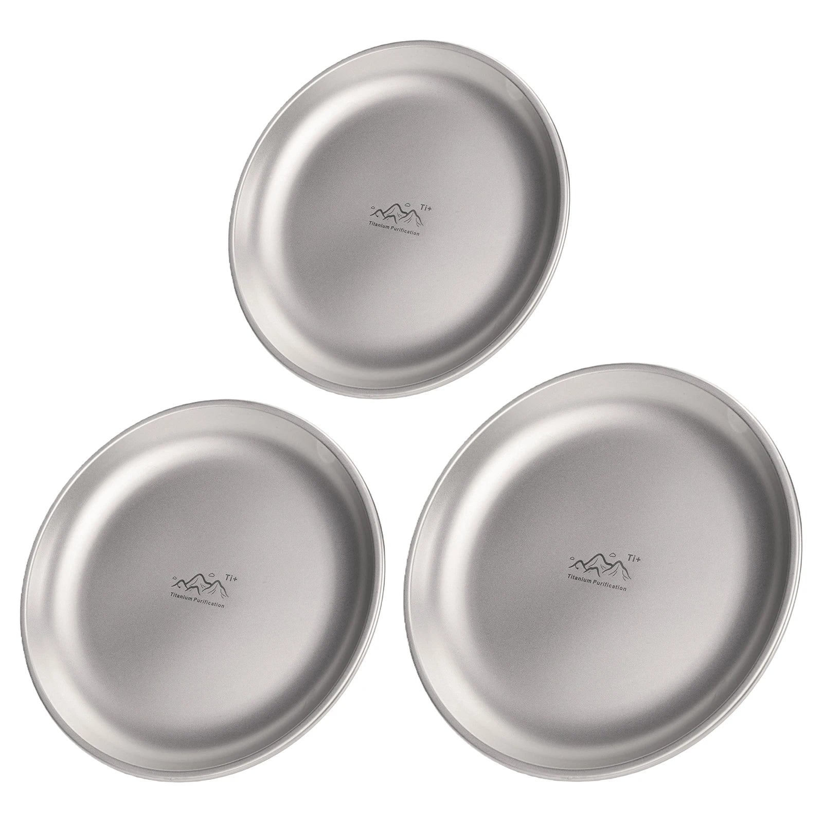 Titanium Purification Plate Portable Travel Tableware Lightweight Backcountry Dinnerware Rust Proof Outdoor Fruit Salad Plate