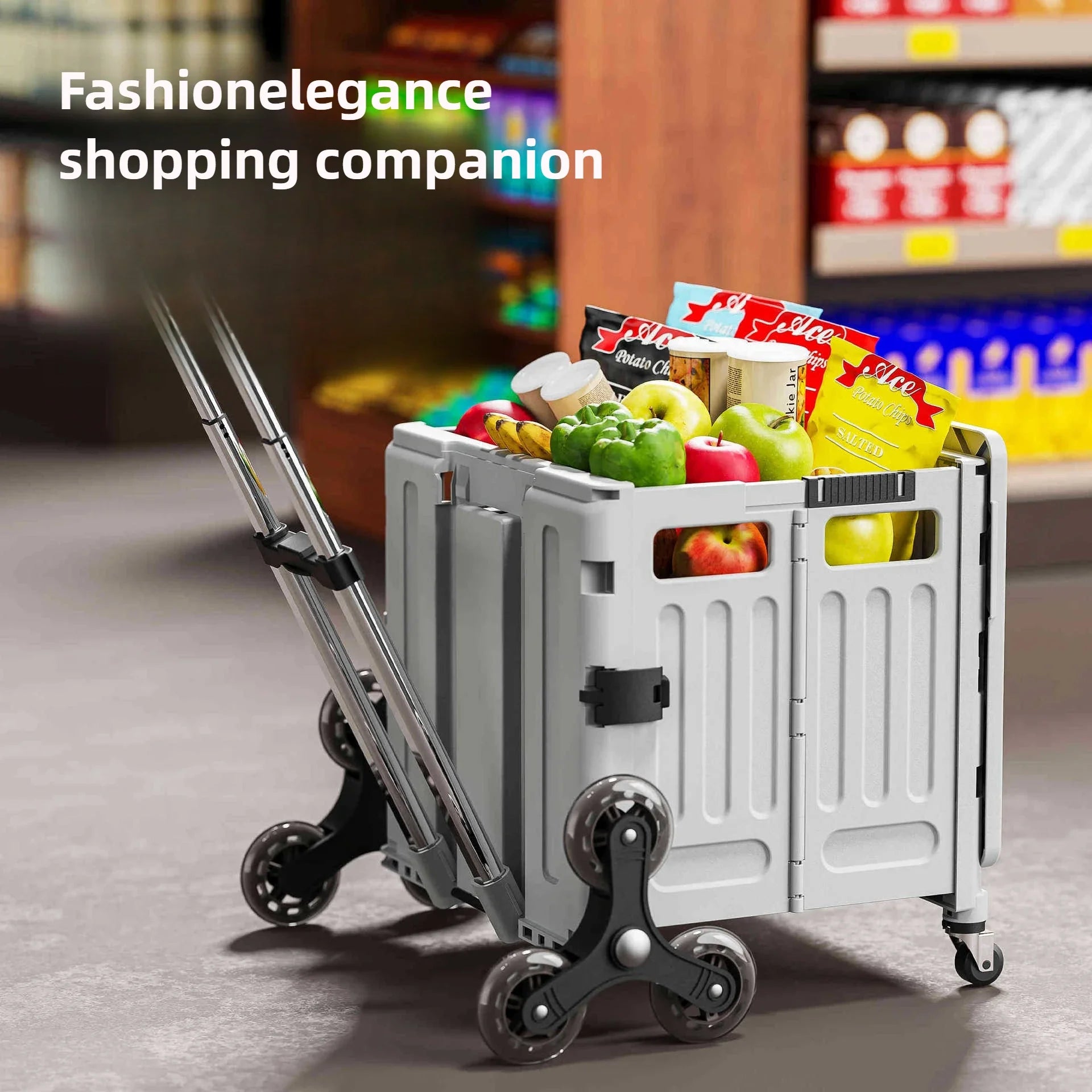 Household Goods Household Multi-functional  Portable Folding Shopping Trolley, Trailer, Camping, Large-capacity Storage Box