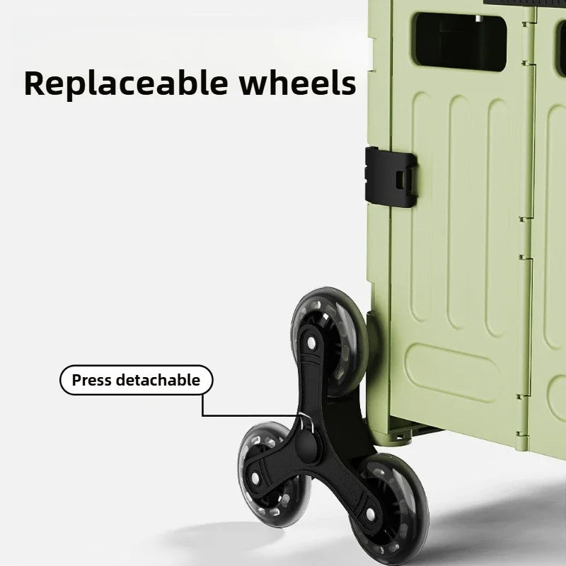Household Goods Household Multi-functional  Portable Folding Shopping Trolley, Trailer, Camping, Large-capacity Storage Box