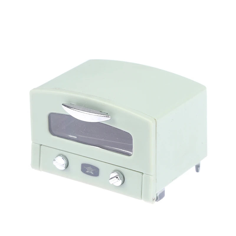 1:12 Dollhouse Miniature Household Electric Appliances Simulation Microwave Biscuit Oven Model DIY Accessories Scenes Ornament