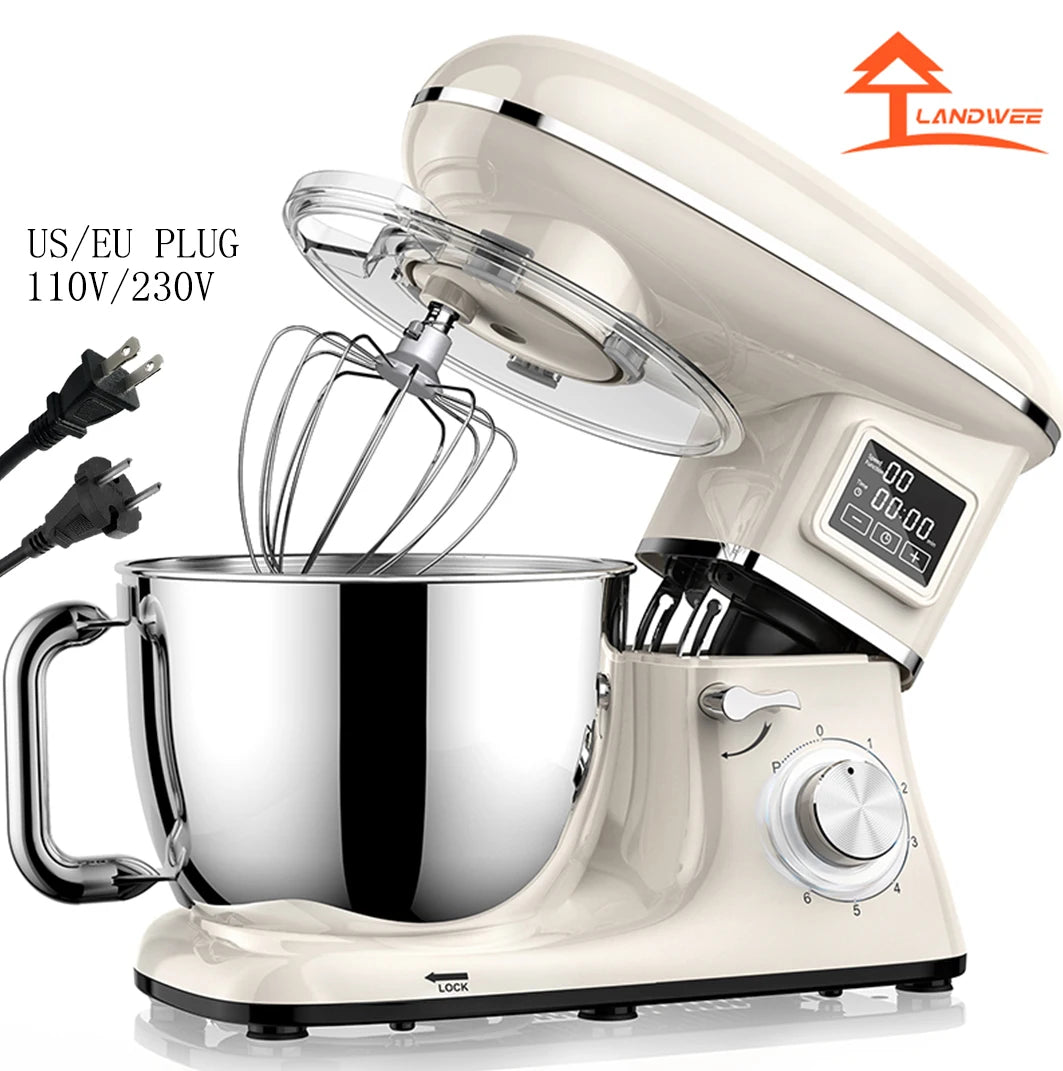 Kitchen Appliances US/EU Plug 110V 230V Bakery Amasadoras Food Processors 6.2L 8830 Motor Stand Batter Batedeira Food Mixer Cake