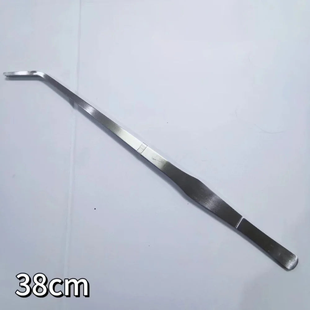 27/38/48cm Aquarium Plant Tweezers Multifuctional Stainless Steel Elbow Tweezers Fish Tank Aquascape Tools Aquarium Feeding Tong
