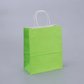 Kraft Paper Gift Bags With Handles 10/20/30/50/100PCS Shopping Carry Craft Brown White Bag Party Christmas Supplies