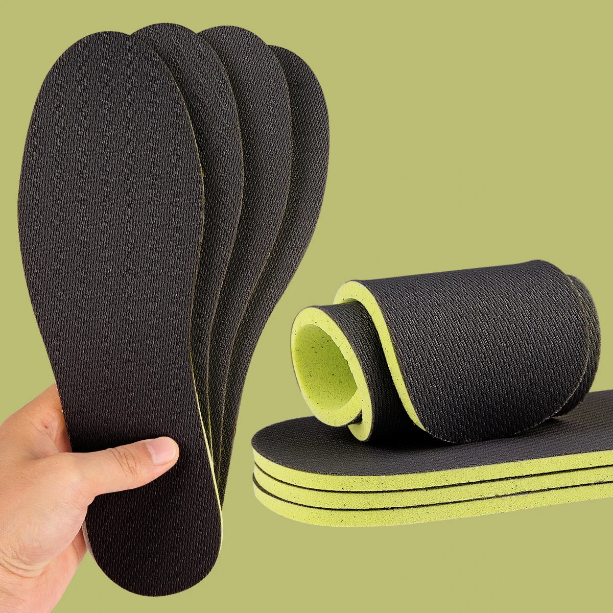 Men Women Insoles Deodorant Soft Shock Absorption Sport Shoes Pad Breathable Vigorously Walking Sport Insoles Unisex