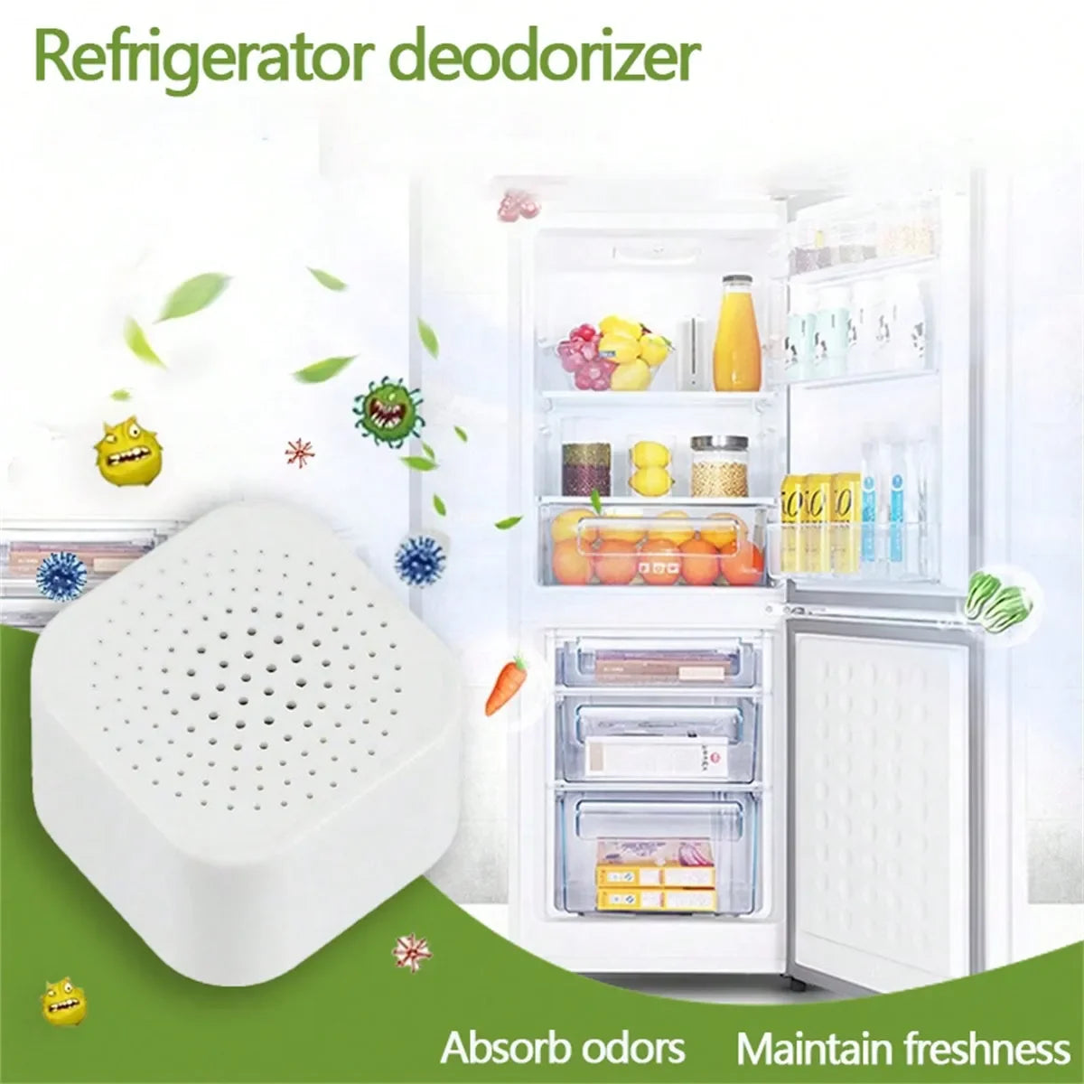 Household activated carbon deodorant Refrigerator Deodorant Box Suitable for Wardrobe Kitchen Bathroom Multifunctional deodorant