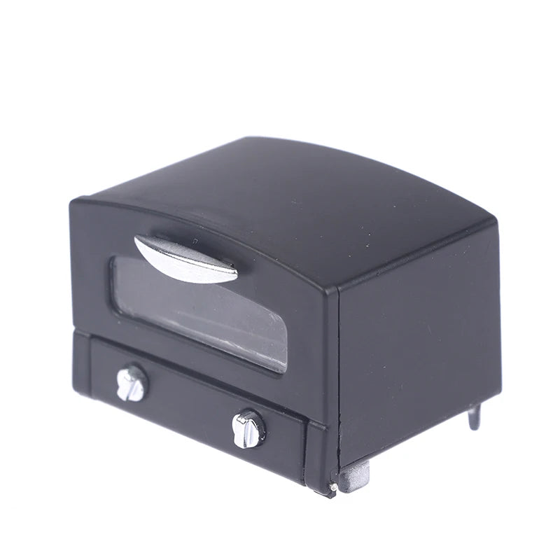 1:12 Dollhouse Miniature Household Electric Appliances Simulation Microwave Biscuit Oven Model DIY Accessories Scenes Ornament