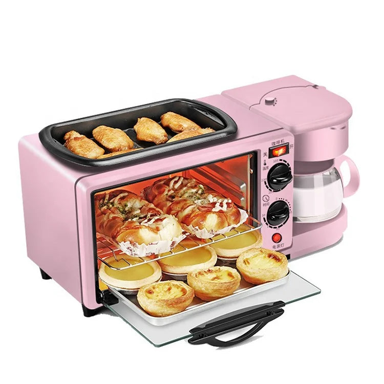 Household Multifunction Breakfast  Machine Temperature Control Breakfast Sandwich  3 in 1 Breakfast s