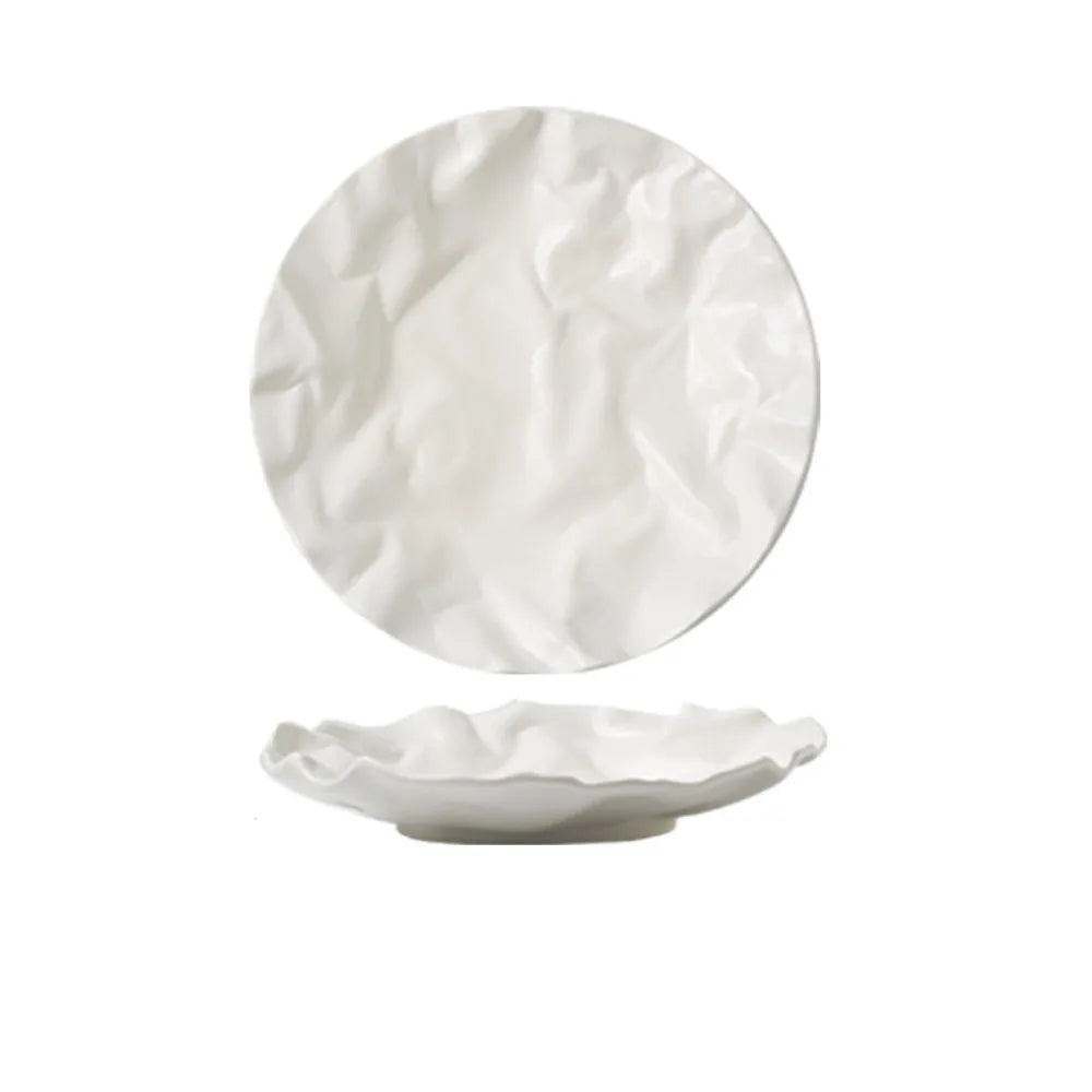 Tableware Ceramic Western Cuisine Plate Reusable Multi-Function Storage Dish Creative Dessert Tray Dinner