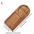 Wooden Coffee Tray Breakfast Plate For Serving Food Hospitality Coffeeware Teaware Decoration Table Decoration Accessories