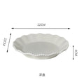 Ceramic Pearl Plates & Bowls Set - Practical Breakfast Tableware, Perfect for Modern Home Dining & Daily Use