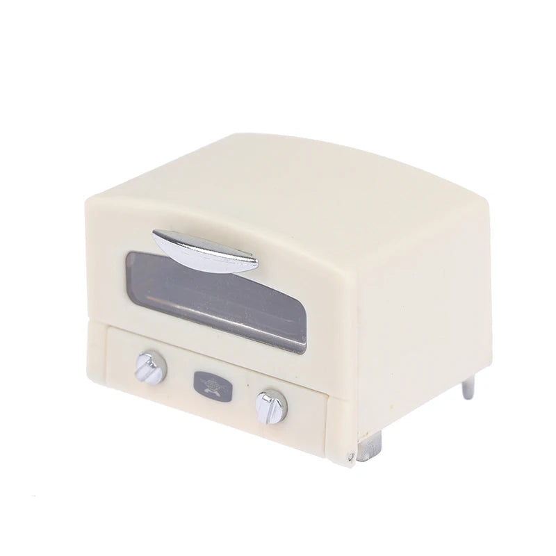 1:12 Dollhouse Miniature Household Electric Appliances Simulation Microwave Biscuit Oven Model DIY Accessories Scenes Ornament