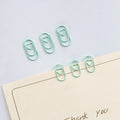50pcs Mini Love Heart Paper Clips Macaron Color Photo Tickets Holder Binder Clips Notebook Planner Bookmarks Office Supplies