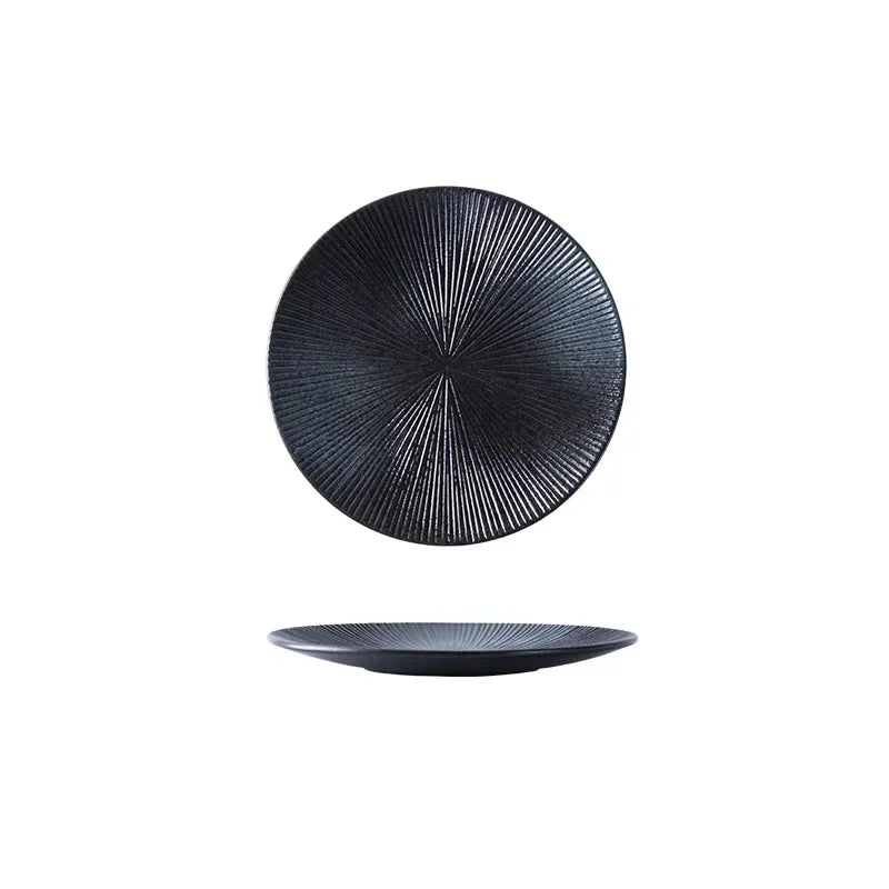 Creative Tableware  Western Plates Ceramics Dinner Plates Practical Kitchen Japanese Steak Disc Household Cuisine Spaghetti