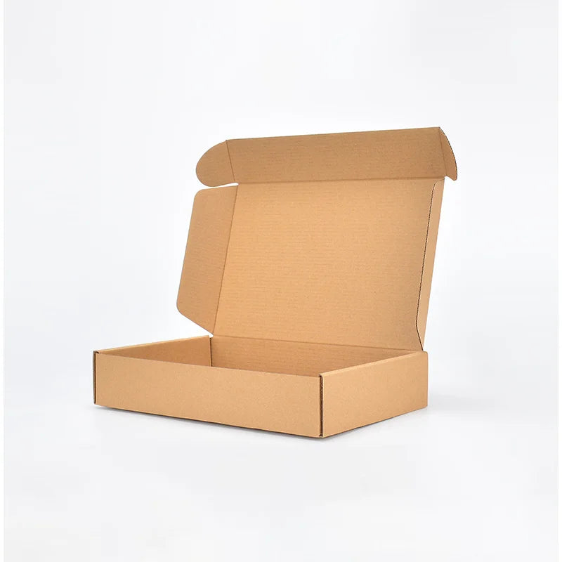 10 corrugated cardboard envelope boxes, cardboard shipping boxes, shipping boxes, kraft paper packaging boxes, customizablelogos
