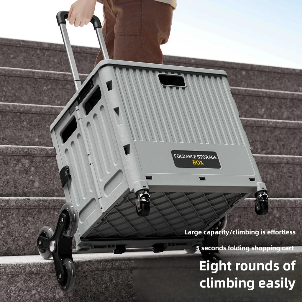 Household Goods Household Multi-functional  Portable Folding Shopping Trolley, Trailer, Camping, Large-capacity Storage Box