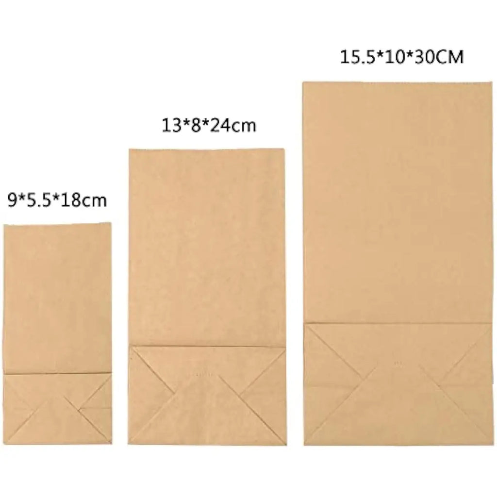 10pcs Kraft Paper Gift Wrap Bags, 4lbs Mini Lunch Bags No Handles, Stickers, Personalized Storage Bags Baby Shower, Birthday