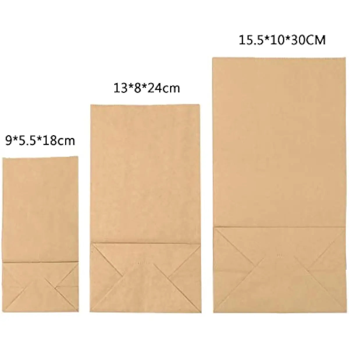 10pcs Kraft Paper Gift Wrap Bags, 4lbs Mini Lunch Bags No Handles, Stickers, Personalized Storage Bags Baby Shower, Birthday