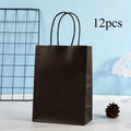 Party Favor Bags With Handles Reusable Kraft Paper Shopping Bags Birthday Supplies Party Gift Bags, Birthday Candy Bags