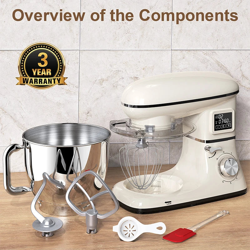Kitchen Appliances US/EU Plug 110V 230V Bakery Amasadoras Food Processors 6.2L 8830 Motor Stand Batter Batedeira Food Mixer Cake