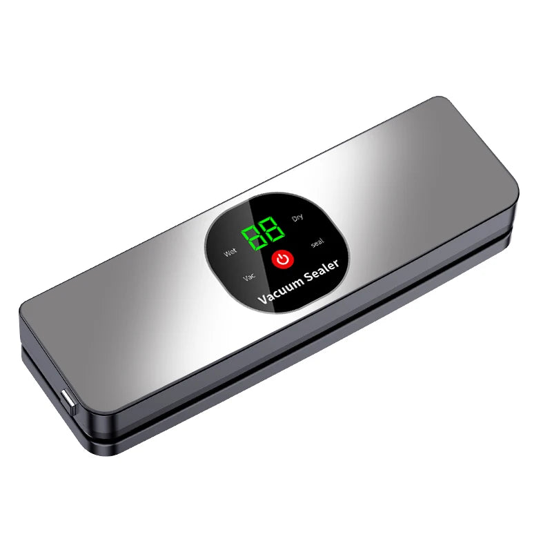 Household automatic vacuum sealer, suitable for dry and wet foods, food preservation vacuum packaging machine, outdoor camping