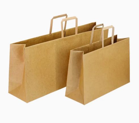 100% Friendly Packaging Handbag Kraft Paper Cardboard Wrapping Gift Container Box Tote Bag