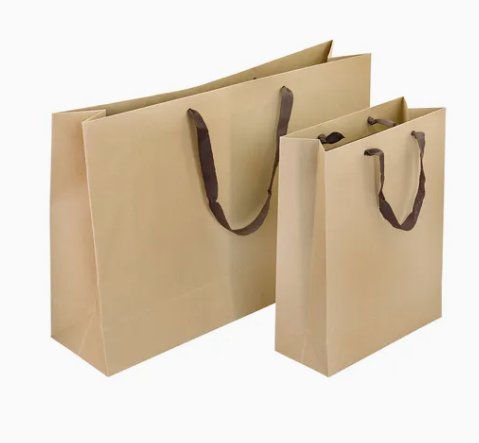 100% Friendly Packaging Handbag Kraft Paper Cardboard Wrapping Gift Container Box Tote Bag