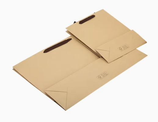 100% Friendly Packaging Handbag Kraft Paper Cardboard Wrapping Gift Container Box Tote Bag
