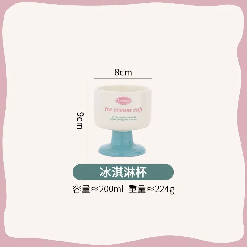 Tableware Bowl Plate Set Home Use,Including Bowls,Rice,Double Ear, Dividing Plates, Dessert Cups,High Aesthetic Value
