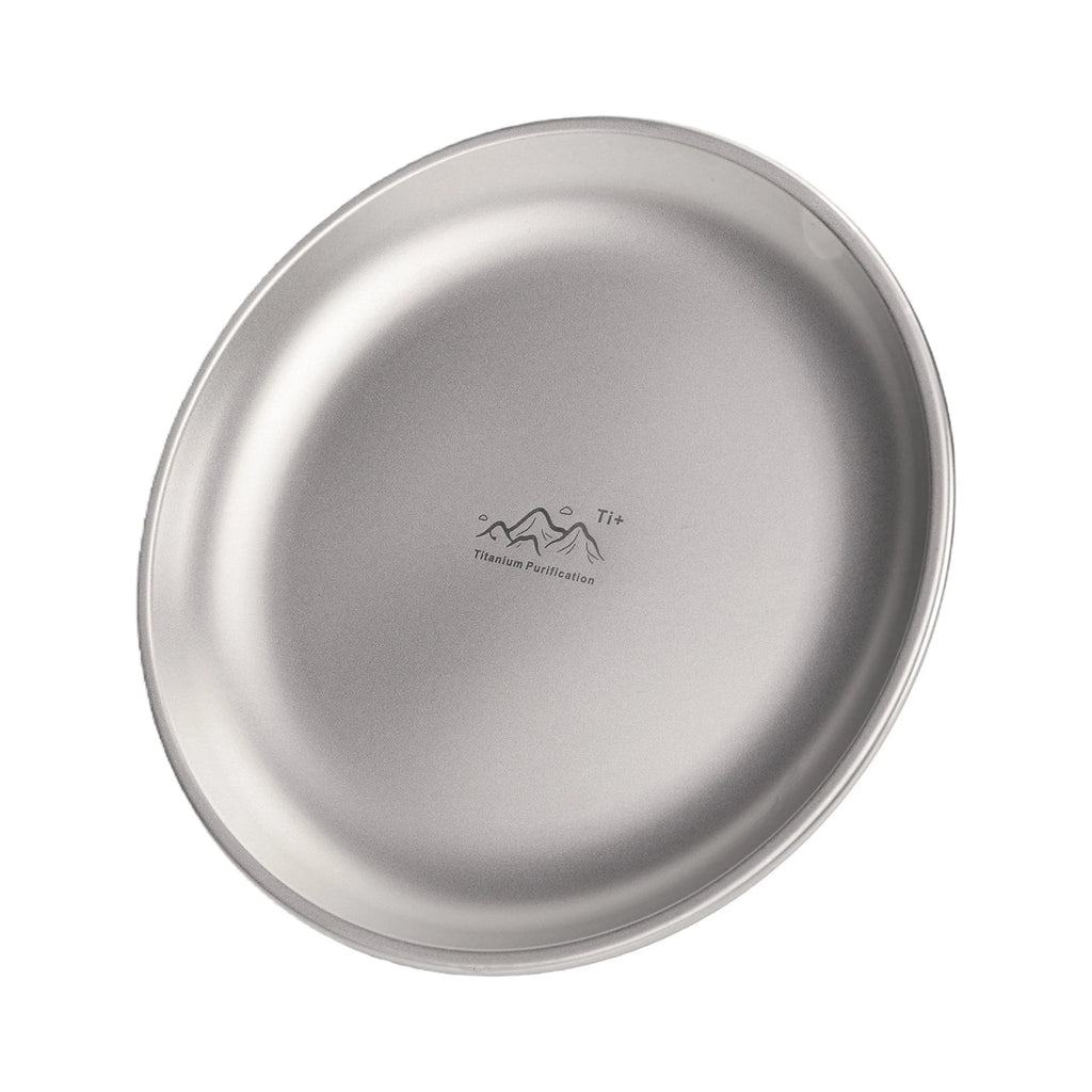 Titanium Purification Plate Portable Travel Tableware Lightweight Backcountry Dinnerware Rust Proof Outdoor Fruit Salad Plate