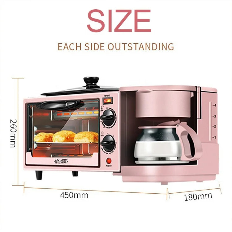 Household Multifunction Breakfast  Machine Temperature Control Breakfast Sandwich  3 in 1 Breakfast s
