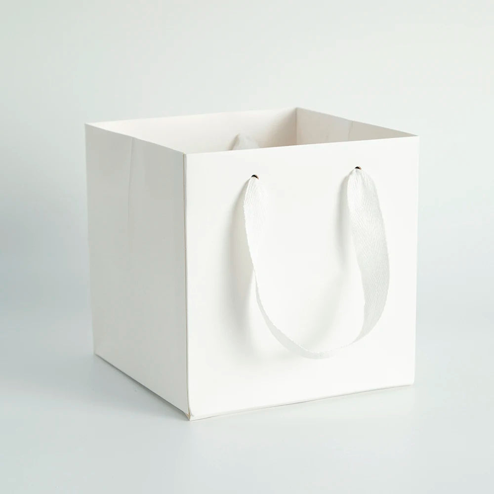 24-Pack Kraft Paper Red Bag with Handles Custom Logo Plain Paper Gift Grocery Bags for Food Retail Shopping Take Out Boutique