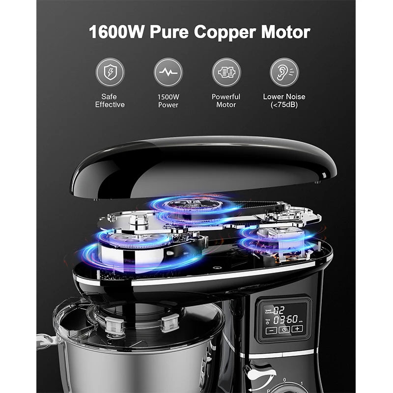 Kitchen Appliances US/EU Plug 110V 230V Bakery Amasadoras Food Processors 6.2L 8830 Motor Stand Batter Batedeira Food Mixer Cake