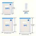 40pcs Vacuum Sealed Pockets, Reusable BPA Free Food Bags, Transparent Food Grade Storage Bags, 3 Sizes, Used for Meat, Fruits, Grains, And Vegetables, Kitchen Storage Boxes And Storage, Household Kitchen Storage Items