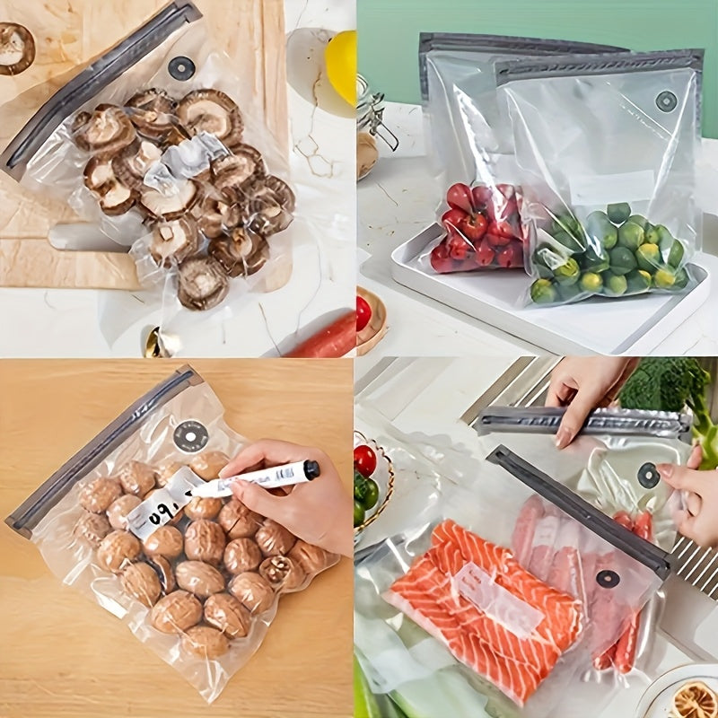 40pcs Vacuum Sealed Pockets, Reusable BPA Free Food Bags, Transparent Food Grade Storage Bags, 3 Sizes, Used for Meat, Fruits, Grains, And Vegetables, Kitchen Storage Boxes And Storage, Household Kitchen Storage Items