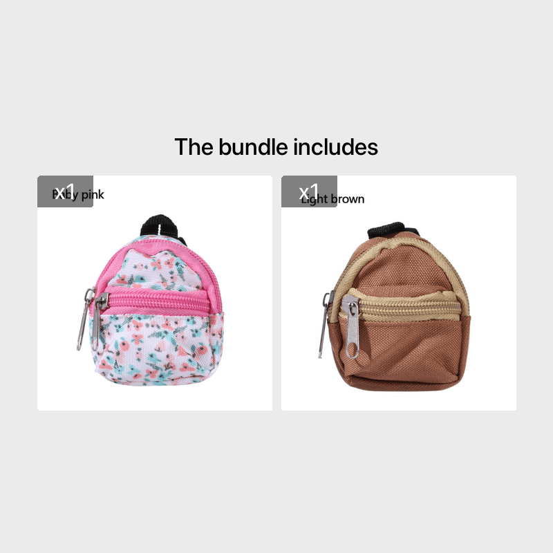 For LABUBU 11.81inch Doll 1/6 BJD Doll Mini Bag Backpack Mini Doll Bag Doll House Decoration Toy Accessories For Gifts Halloween, Christmas Gift