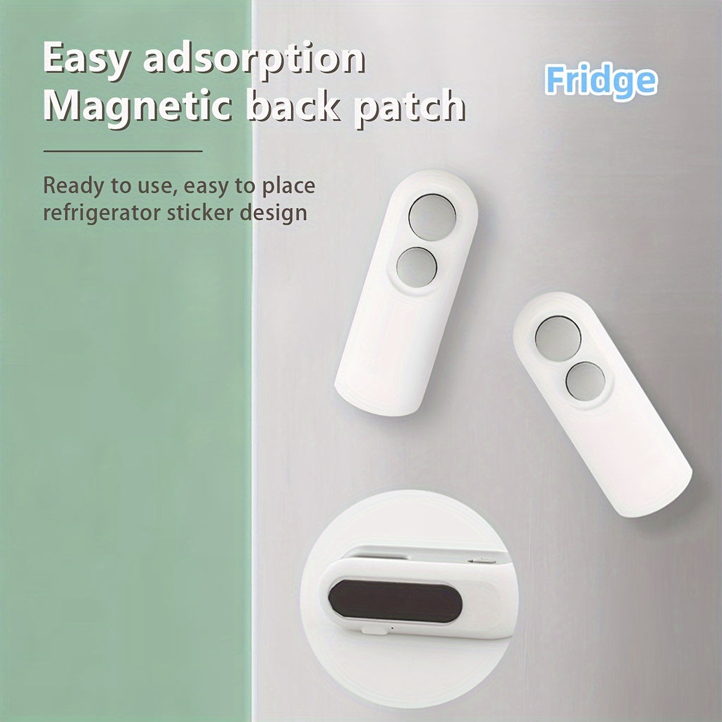 USB Rechargeable Snack Sealer with Chip Cutter – Compact, Handheld Design for Freshness, Ideal for Plastic Bags, White Alloy/Plastic Material, Keeps Food Fresh, Perfect for Snacks and Treats, Portable Sealer | Compact Seale