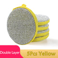 5/10pcs Double-Sided Dishwashing Sponges for Pots and Pans - Effortless Kitchen Cleaning with Durable Polyester Sponges